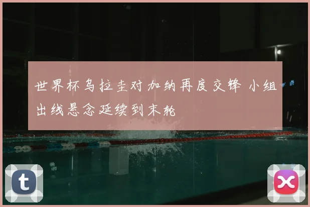 世界杯乌拉圭对加纳再度交锋 小组出线悬念延续到末轮